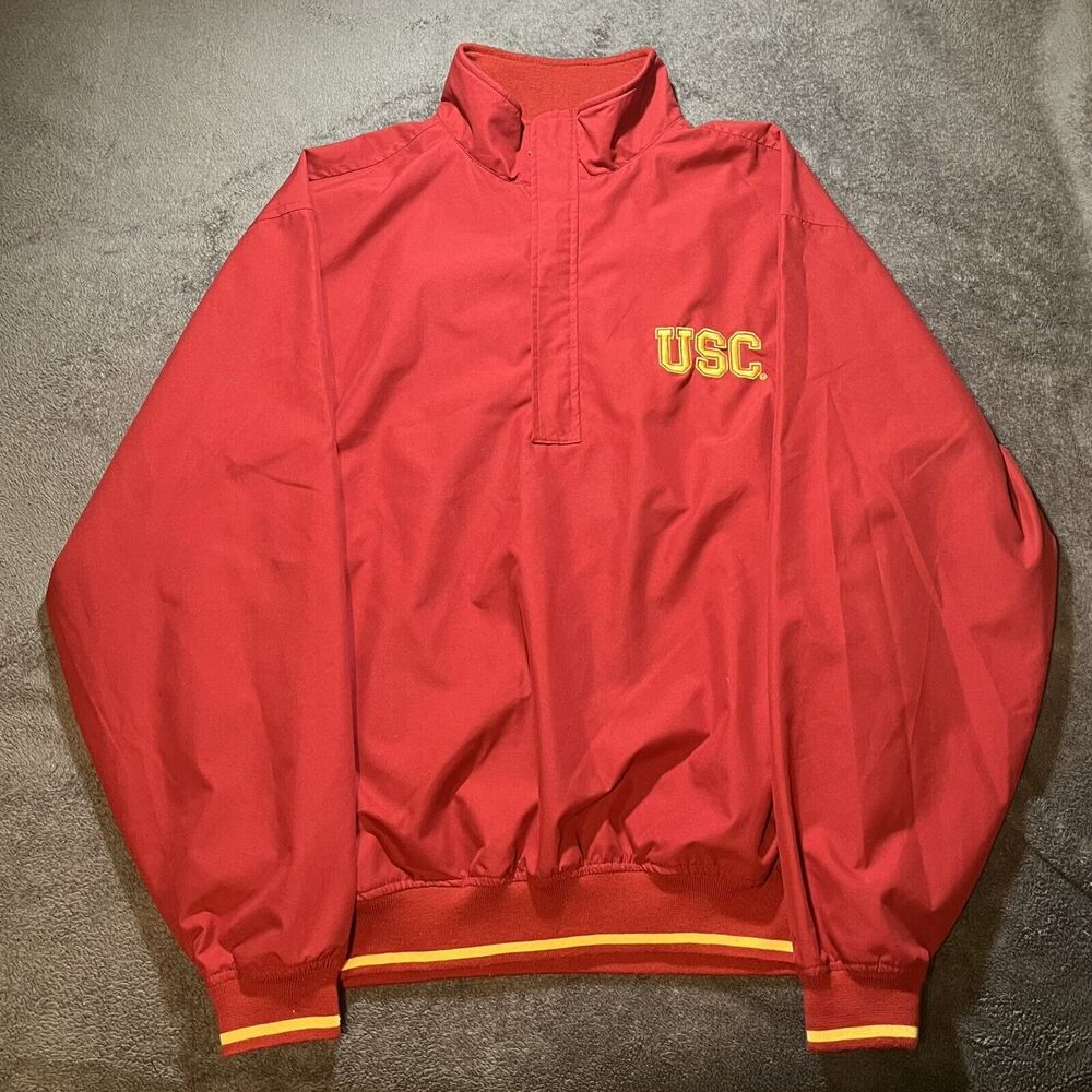 USC Pullover Quarter Zip Windbreaker Jacket